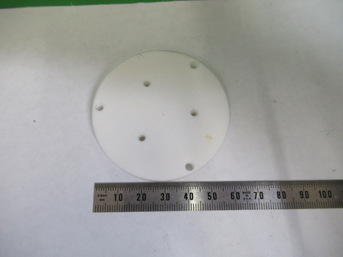 CIRCULAR HIGH PURITY ALUMINA CERAMIC HIGH VACUUM FIXTURE as pictured X7-A-11
