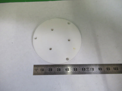CIRCULAR HIGH PURITY ALUMINA CERAMIC HIGH VACUUM FIXTURE as pictured X7-A-11