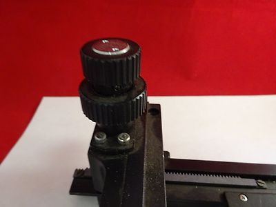 MIKROSKOP-TEILSTAGE-MIKROMETER-PROBENHANDHABUNG WIE BESEHEN BIN#K8a-B-01