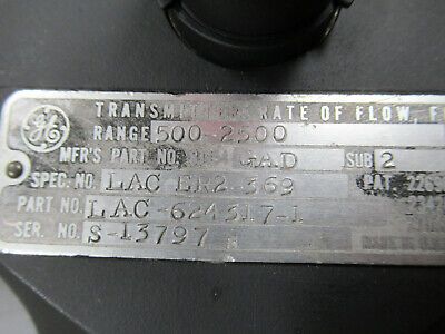 C130 C-130 FUEL TRANSMITTER RATE of FLOW LAC-624317-1 PN 8TJ54GAD2 AIRCRAFT TC-2