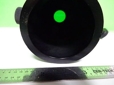 MICROSCOPE PART ROTATOR FILTER GREEN LEITZ OPTICS BIN#X5-B-57