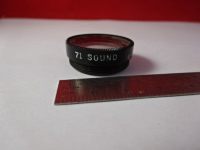 LENS UNKNOWN 71 SOUND 40mm OPENING LENS ?? AS IS #91-38