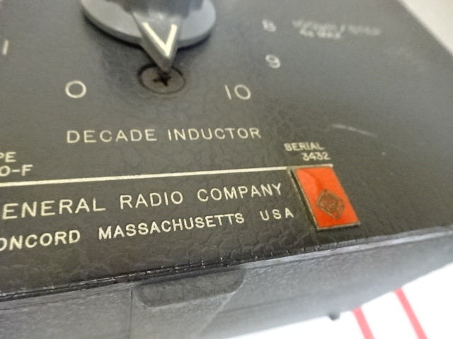 Decade Inductor General Radio 1490-F broken lead , working, sold