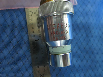 MICROSCOPE PART OBJECTIVE VICKERS UK ENGLAND  #3-25 OPTICS BIN#3