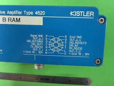 KISTLER 4620 PIEZORESISTIVE AMPLIFIER FOR PR SENSORS BIN#50