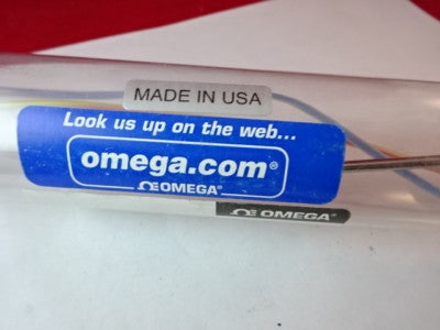 OMEGA ENGINEERING THERMOCOUPLE K TRP-K TEMPERATURE SENSOR AS IS #50