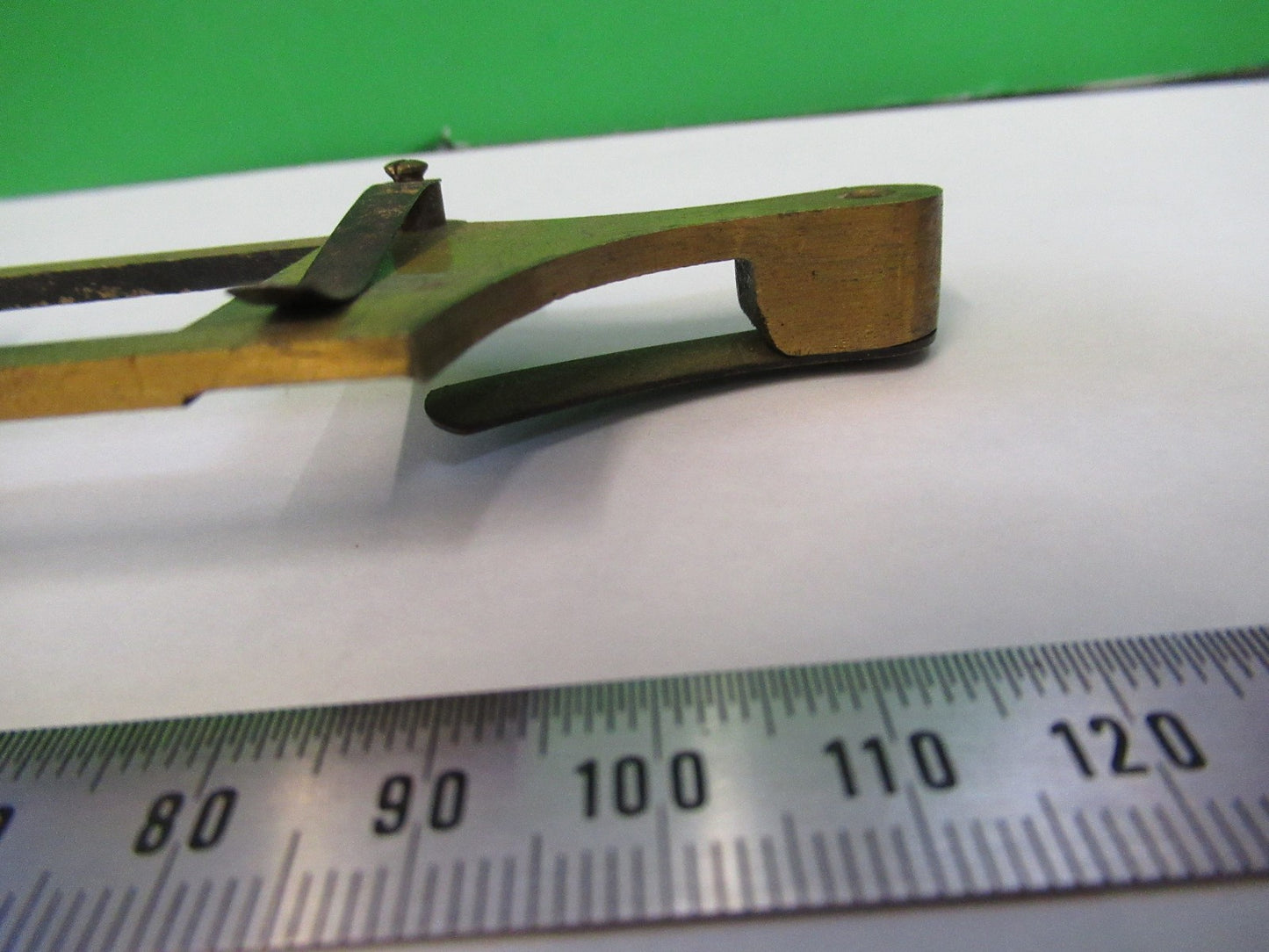 ANTIQUE BRASS BECK UK STAGE SPECIMEN MICROSCOPE PART AS PICTURED Y3-B-08