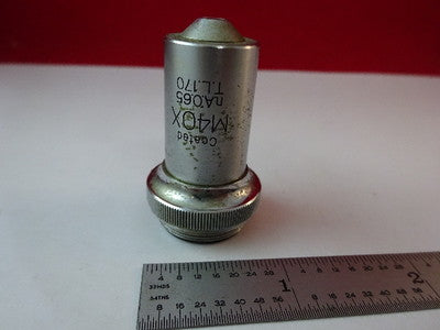 UNITRON OBJECTIVE 40X OPTICS METALLOGRAPH MICROSCOPE PART AS IS &2-A-17