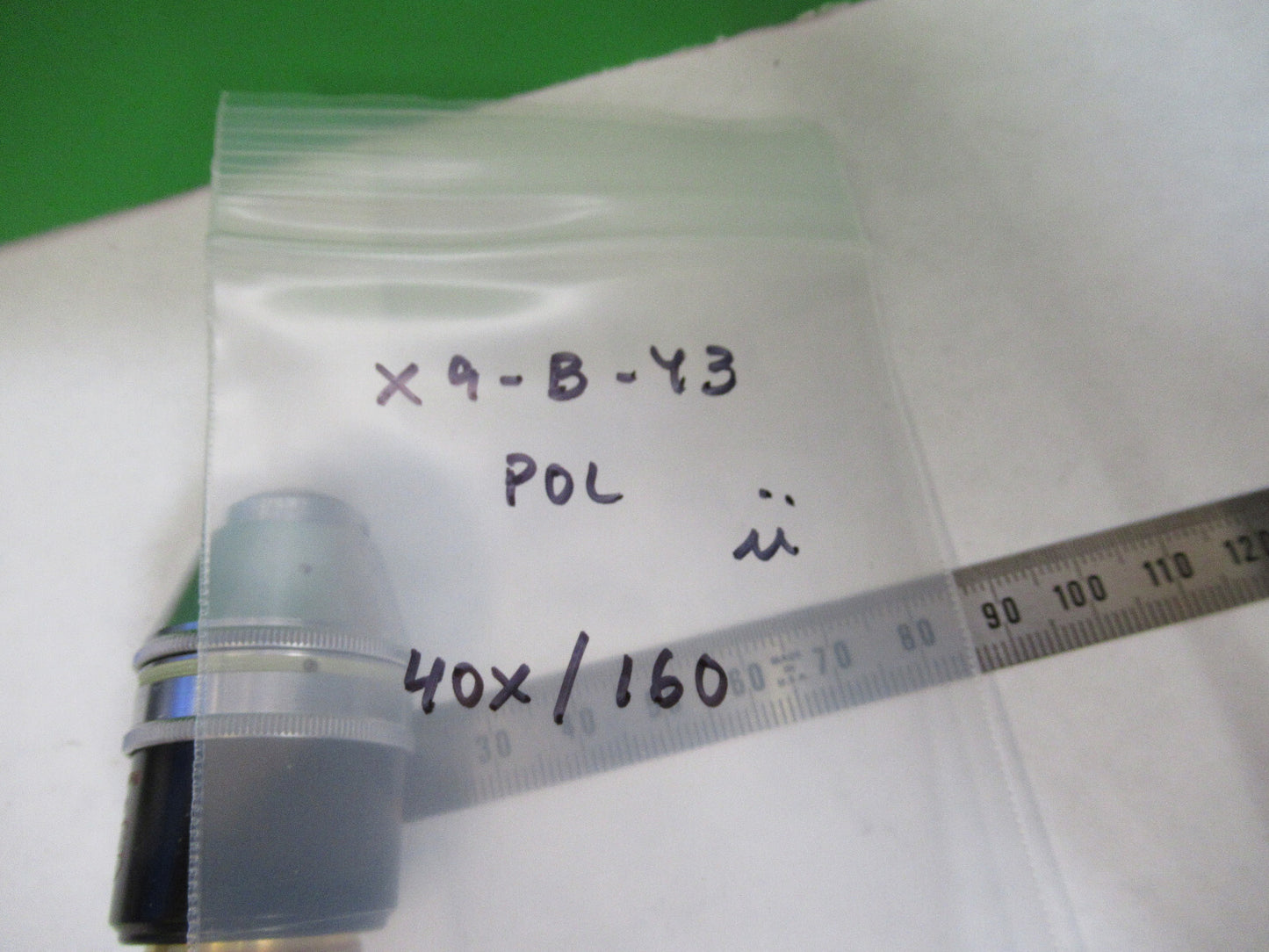 ZEISS OBJECTIVE POL 40X /160 POLARIZATION MICROSCOPE PART AS PICTURED X9-B-43