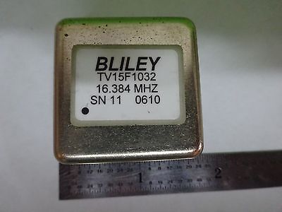 OSCILLATOR QUARTZ FREQUENCY CONTROL BLILEY 16.384 MHz STANDARD NICE BIN#B1-HA-08