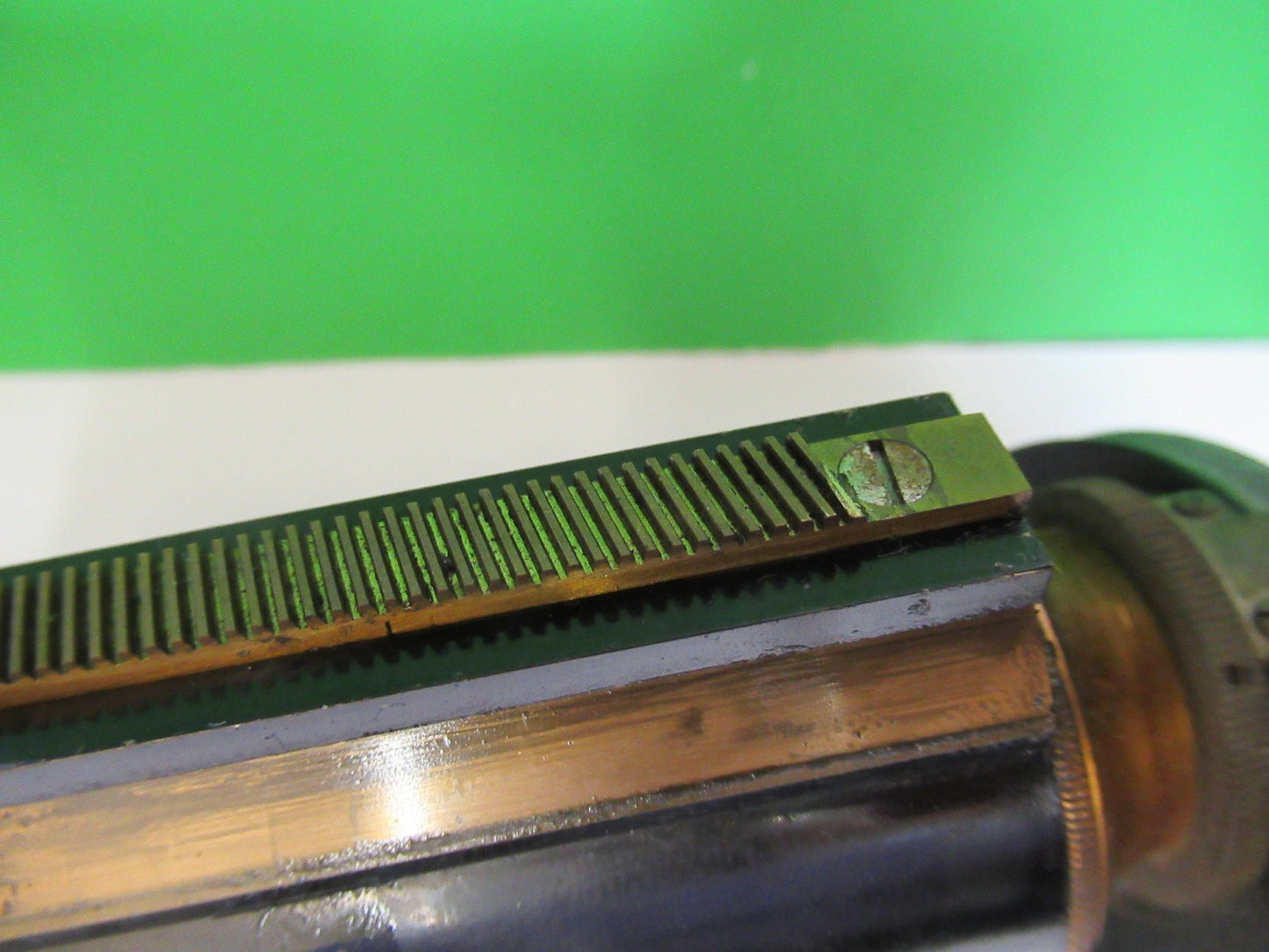 BAUSCH LOMB ANTIQUE BRASS TUBUS NOSEPIECE MICROSCOPE PART AS PICTURED  Y4-FT-91