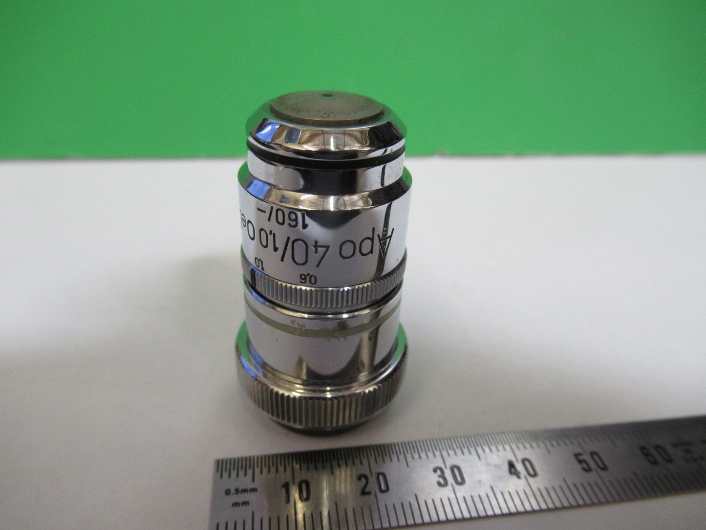 Antique Brass Carl Zeiss AG Apo 40X Objective Microscope