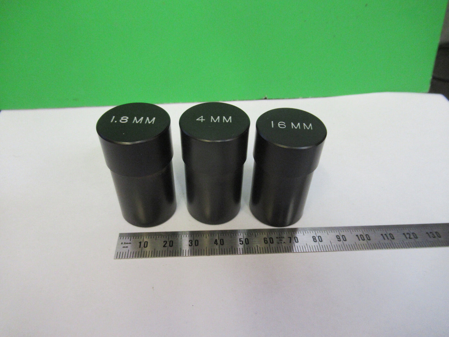 LOT 3ea AO EMPTY BRASS OBJECTIVE CANISTER MICROSCOPE PART AS PICTURED #R1-A-76