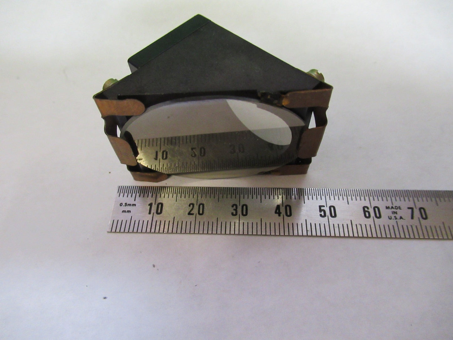 AUS JENA GERMANY BEAM SPLITTER OPTICS MICROSCOPE PART AS PICTURED T2-A-35