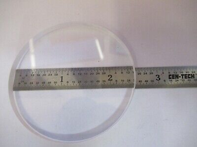 OPTICAL FLAT BK7 GLASS PLATE 2.5" DIAMETER LASER OPTICS AS PICTURED &4B-A-10