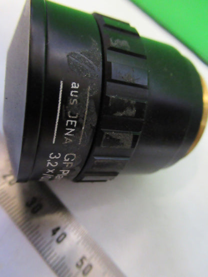 AUS JENA GERMANY INFINITY OBJECTIVE 3.2X PLANACHROMAT MICROSCOPE PART T2-A-13