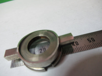 ANTIQUE BRASS NACHET PARIS FILTER LENS ASSEMBLY MICROSCOPE PART X2-A-12