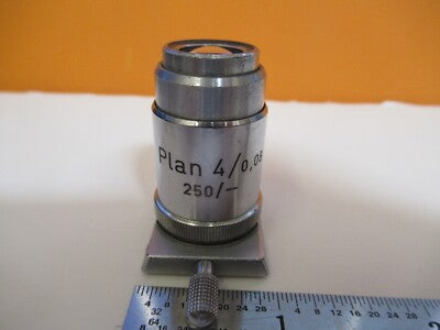 Reichert Austria Plan 4X /250 Objective Microscope Part