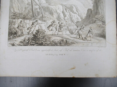 ANTIQUE ETCHING ITALIA ROME CIRCA 1810 GASPARD DUGHET PIETRO PARBONI AS PIC ii