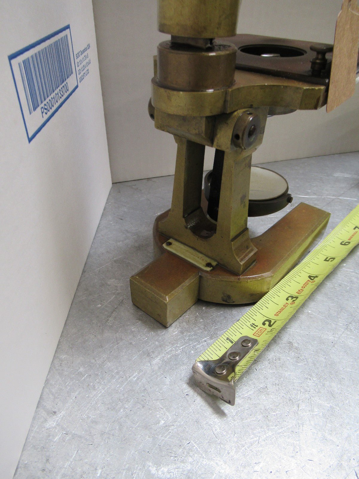 FOR PARTS OR REPAIR ANTIQUE GERMAN  MICROSCOPE PAUL WAECHTER circa 1850 LOB