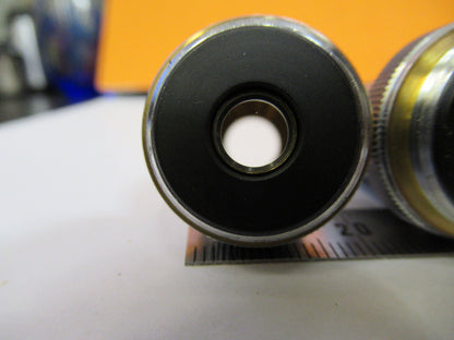 LOT UNITRON JAPAN 4X 40X 10X OBJECTIVE  LENS MICROSCOPE PART AS PICTURED Y1-A-58