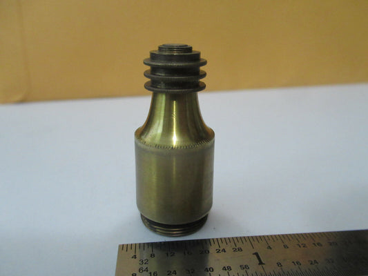 Antique Brass circa 1890's Beck Objective Lens Optics Microscope Part