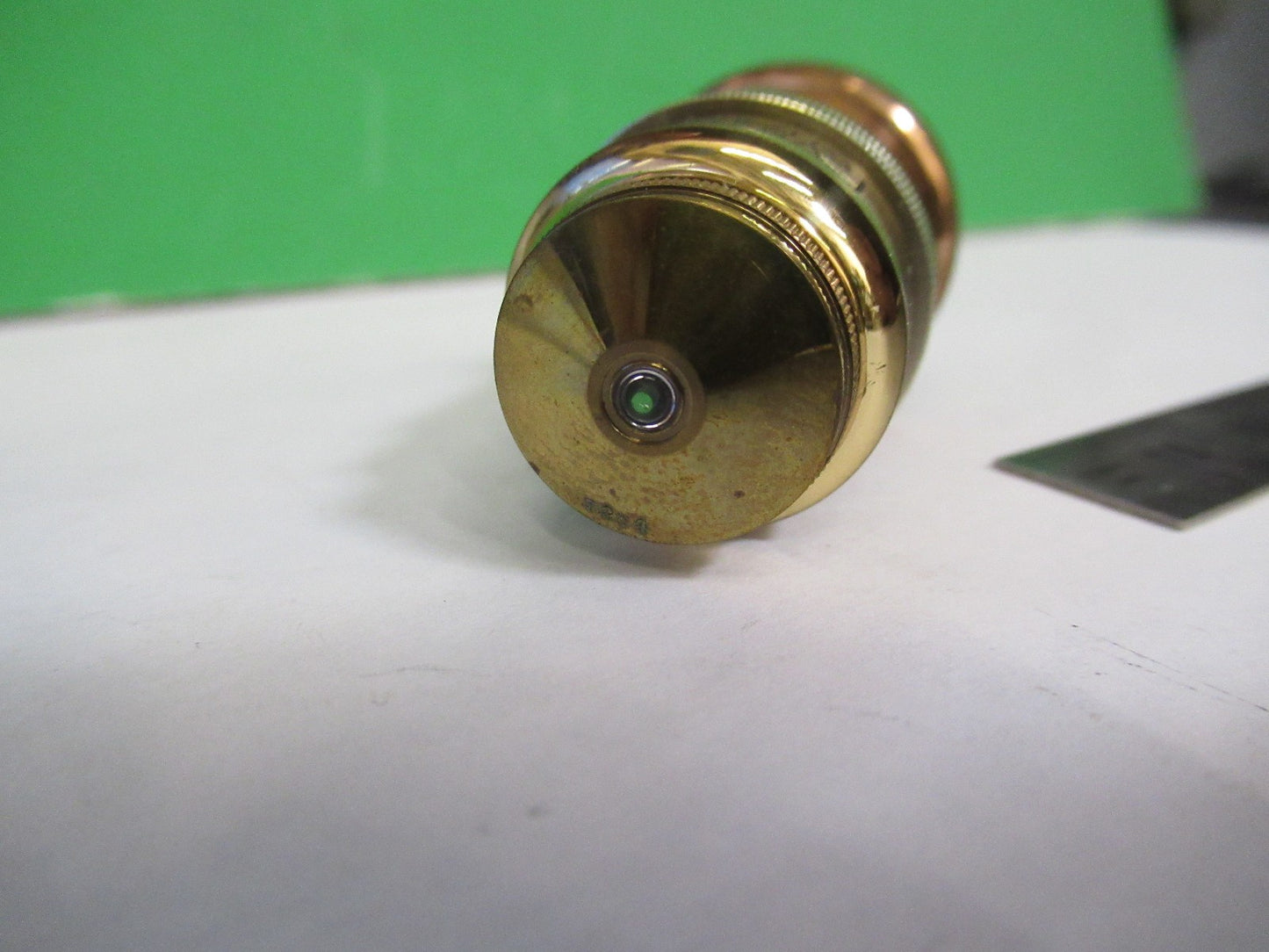 ANTIQUE BRASS OBJECTIVE CARL ZEISS 1903 RARE IRIS OPTICS MICROSCOPE PART F3-B-19
