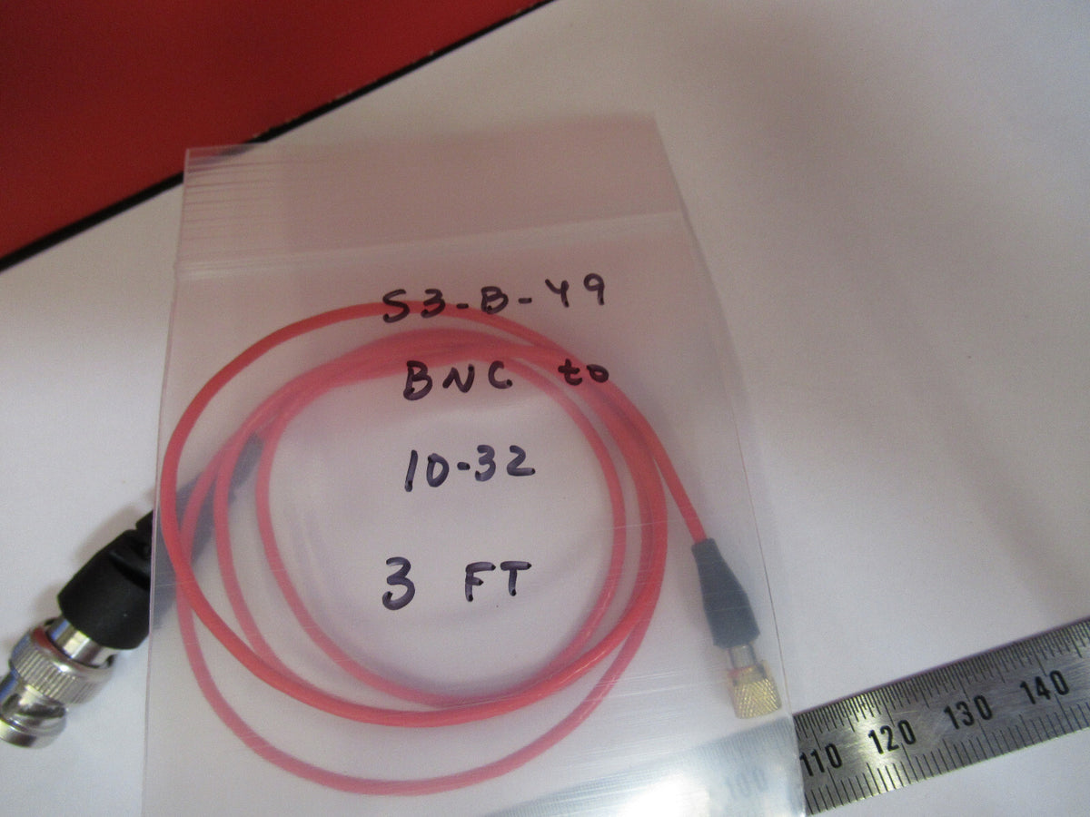 ENDEVCO CABLE BNC to 10-32 connector for ACCELEROMETER VIBRATION SENSOR S3-B-49