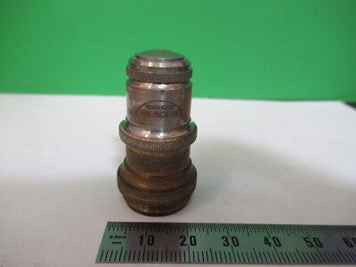 ANTIQUE BRASS REICHERT AUSTRIA OBJECTIVE MICROSCOPE PART AS PICTURED &Q9-A-19
