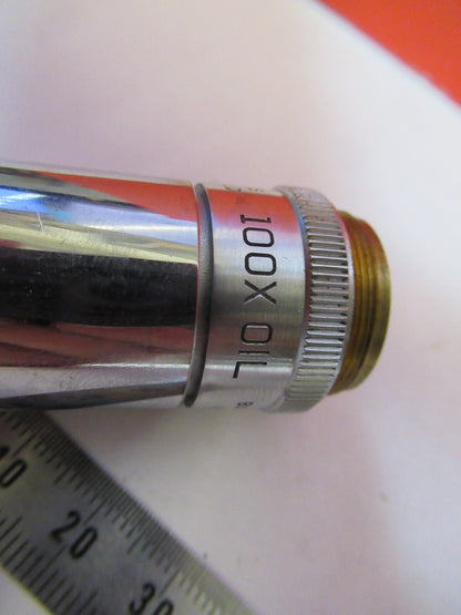 Industrial Bausch & Lomb 100X Lens Objective Microscope