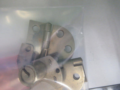 ANTIQUE BAUSCH LOMB LOCK + KEY HINGES  MICROSCOPE PART AS PICTURED V3-A-23