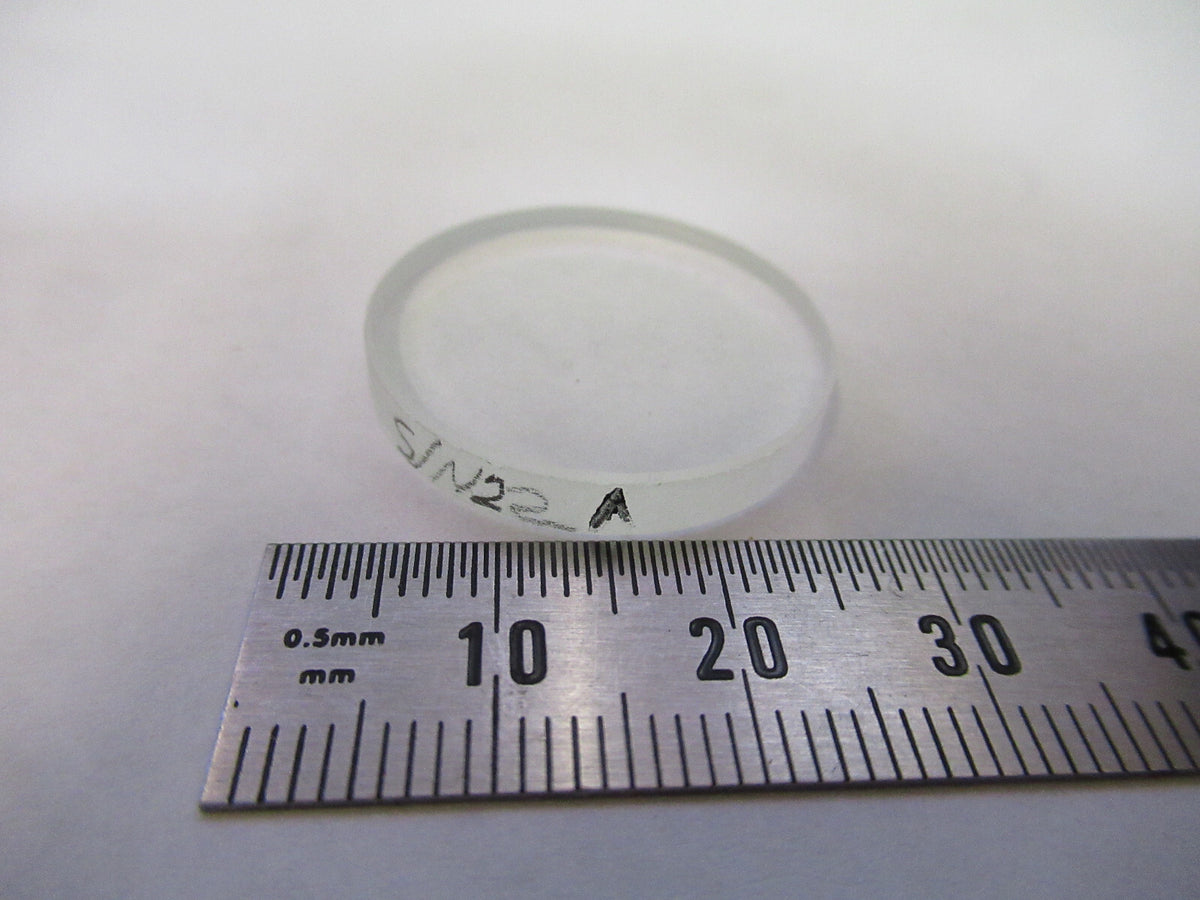 OPTICAL FLAT FUSED SILICA LASER OPTICS UNCOATED AS PICTURED &F3-B-81