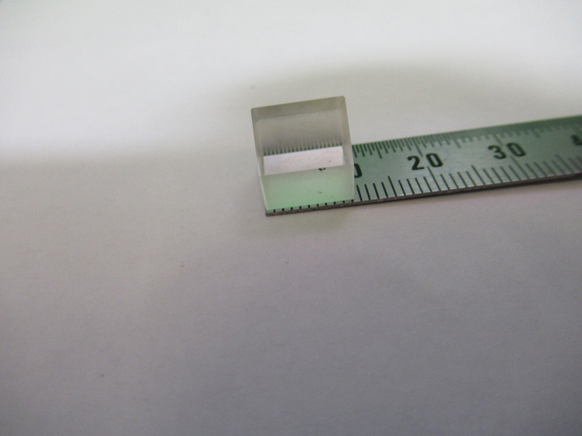 OPTICAL BK7 GLASS PRISM  MIL SPEC OPTICS MICROSCOPE PART AS PICTURED 80-B-02