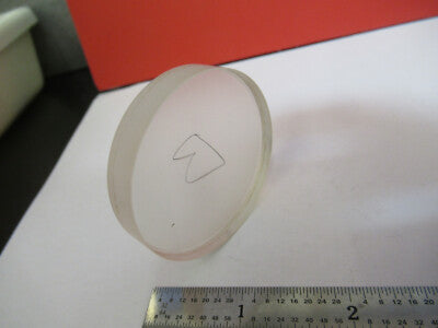 Optical Glass round flat block polished dull sides Optics