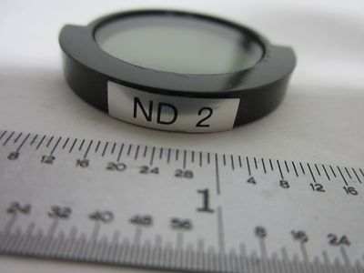 MICROSCOPE PART MITUTOYO JAPAN  FILTER ND 2 OPTICS  BIN#R5-45