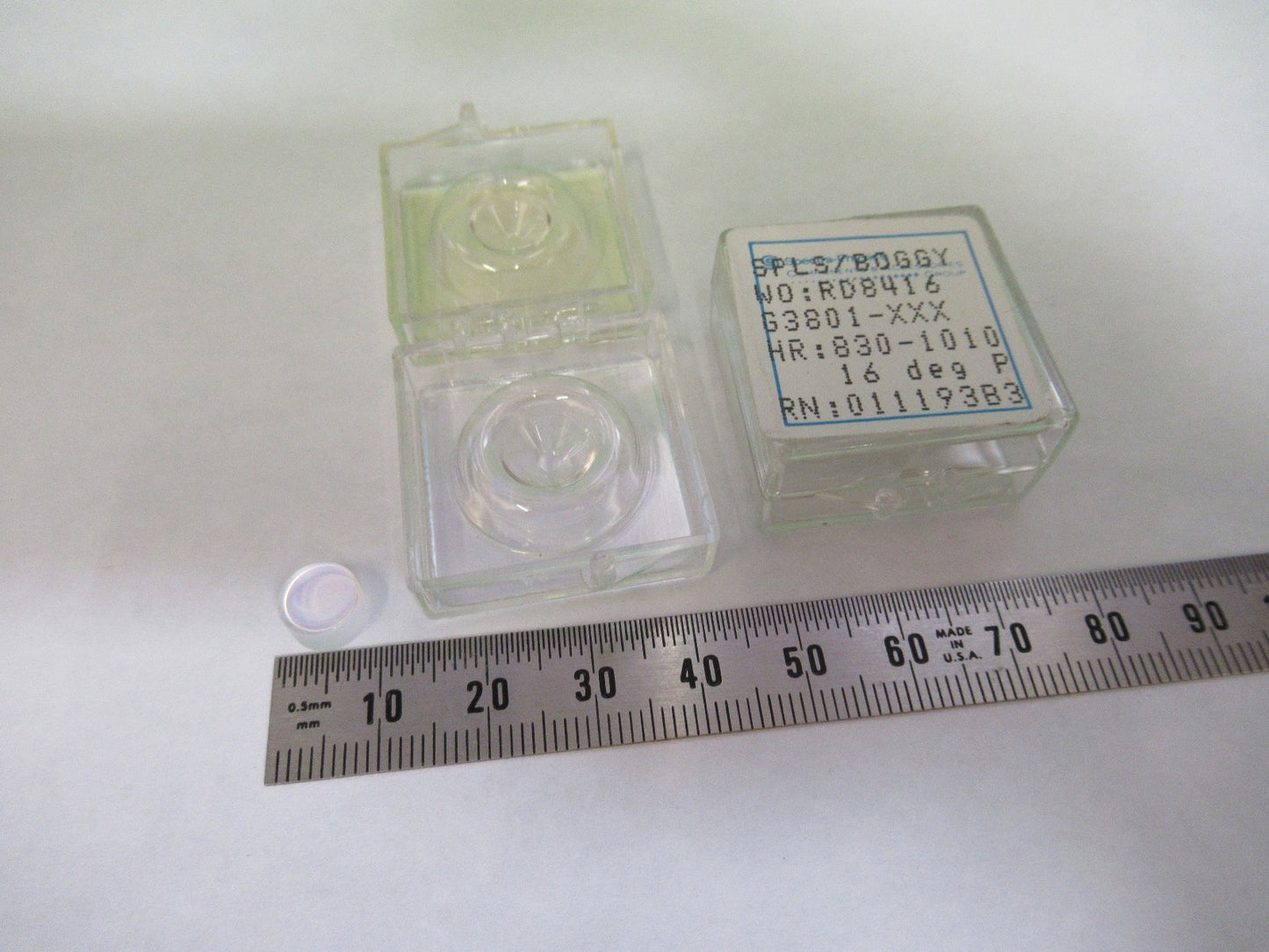 LOT OPTICAL SPECTRA PHYSICS SP COATED LENS PHOTONICS OPTICS AS PICTURED T6-B-28