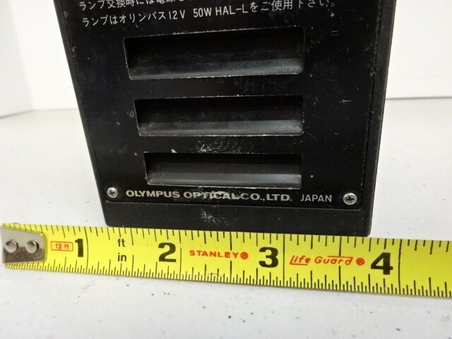 FOR PARTS MICROSCOPE LAMP HOUSING OLYMPUS JAPAN WITHOUT OPTICS AS IS #AK-19