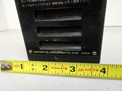 FOR PARTS MICROSCOPE LAMP HOUSING OLYMPUS JAPAN WITHOUT OPTICS AS IS #AK-19