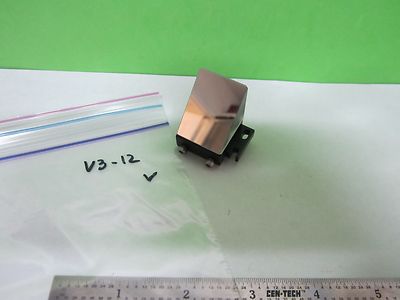 OPTICAL MICROSCOPE MOUNTED MIRROR or LASER OPTICS BIN#V3-12