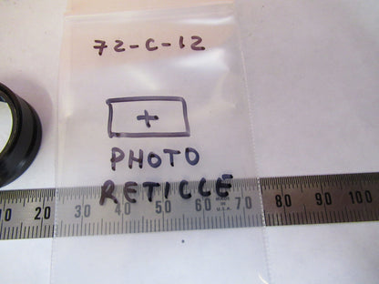 OLYMPUS JAPAN PHOTO RETICLE FRAME OPTICS MICROSCOPE PART AS PICTURED 72-C-12