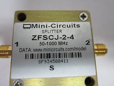 MINI CIRCUITS ZFSCJ-2-4 POWER SPLITTER GHz RF MICROWAVE FREQUENCY BIN#J6-20