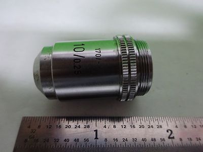MICROSCOPE LEITZ WETZLAR GERMANY OBJECTIVE 10X OPTICS AS IS BIN#2B-E-16