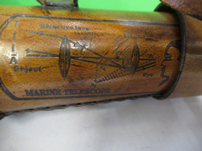 COLLECTABLE ANTIQUE BRASS LONDON TELESCOPE  AS PICTURED &S2-C-22