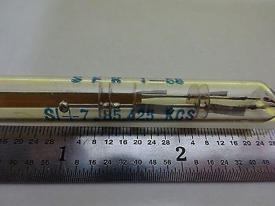 ANTIQUE QUARTZ RADIO CRYSTAL SFR GLASS ENVELOPE FREQUENCY CONTROL #W7-38