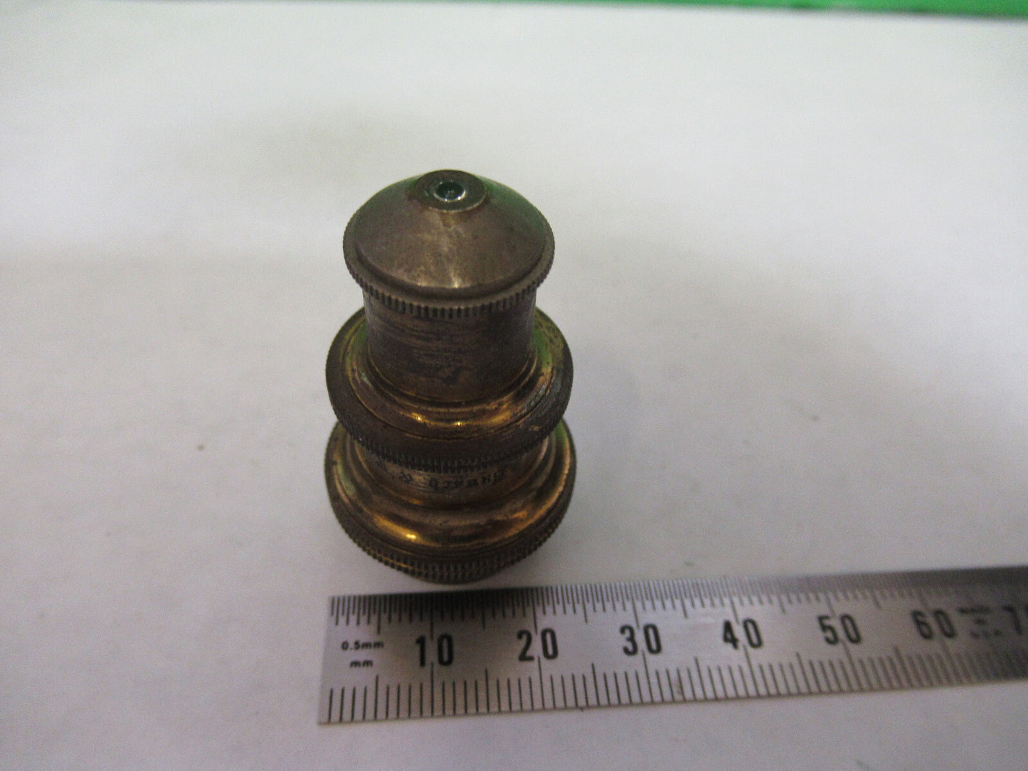 ANTIQUE BAUSCH LOMB BRASS OBJECTIVE 1/6 MICROSCOPE PART AS PICTURED S7-A-33