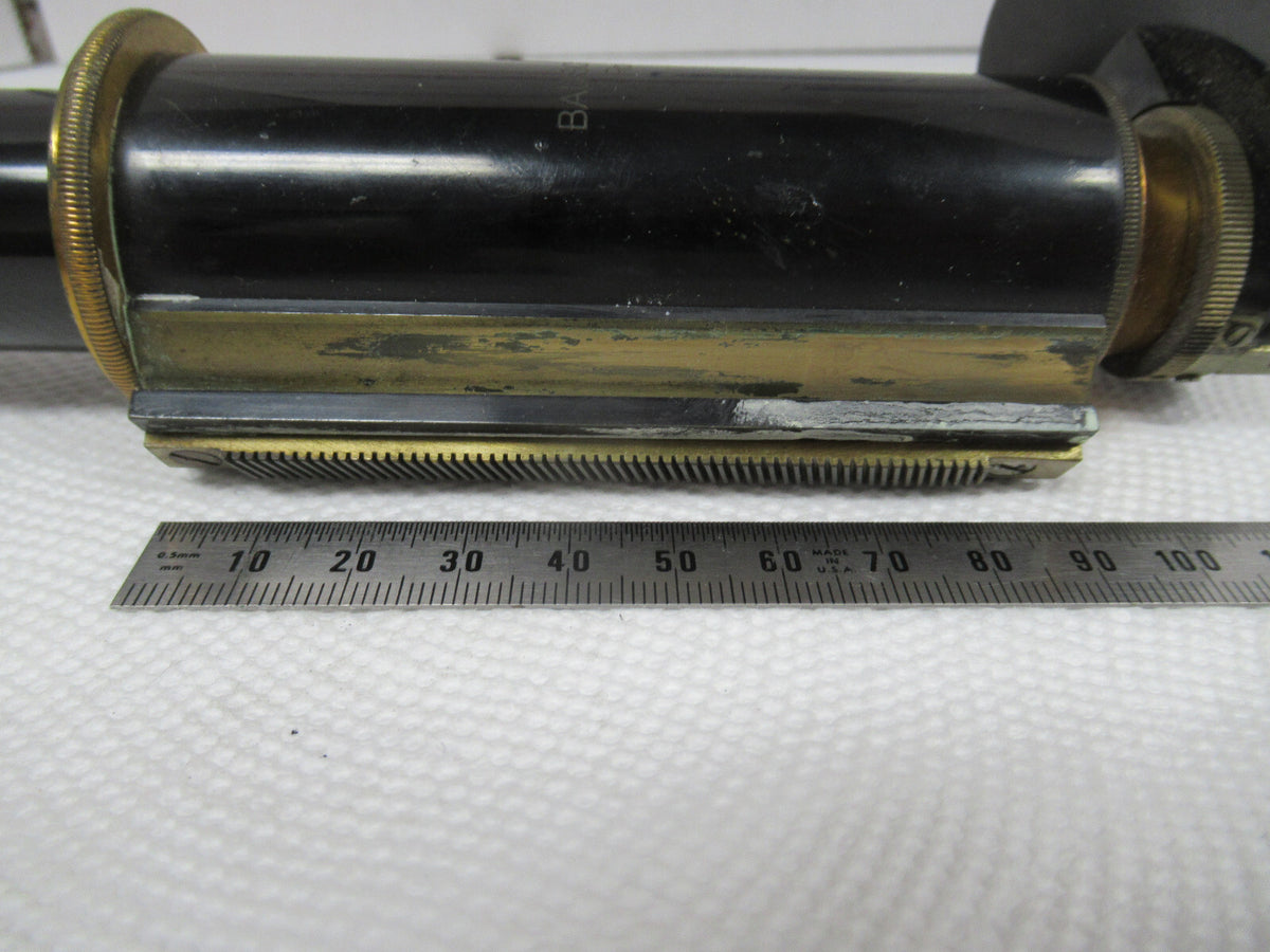 Antique Bausch & Lomb Tubus + Nosepiece Microscope Part