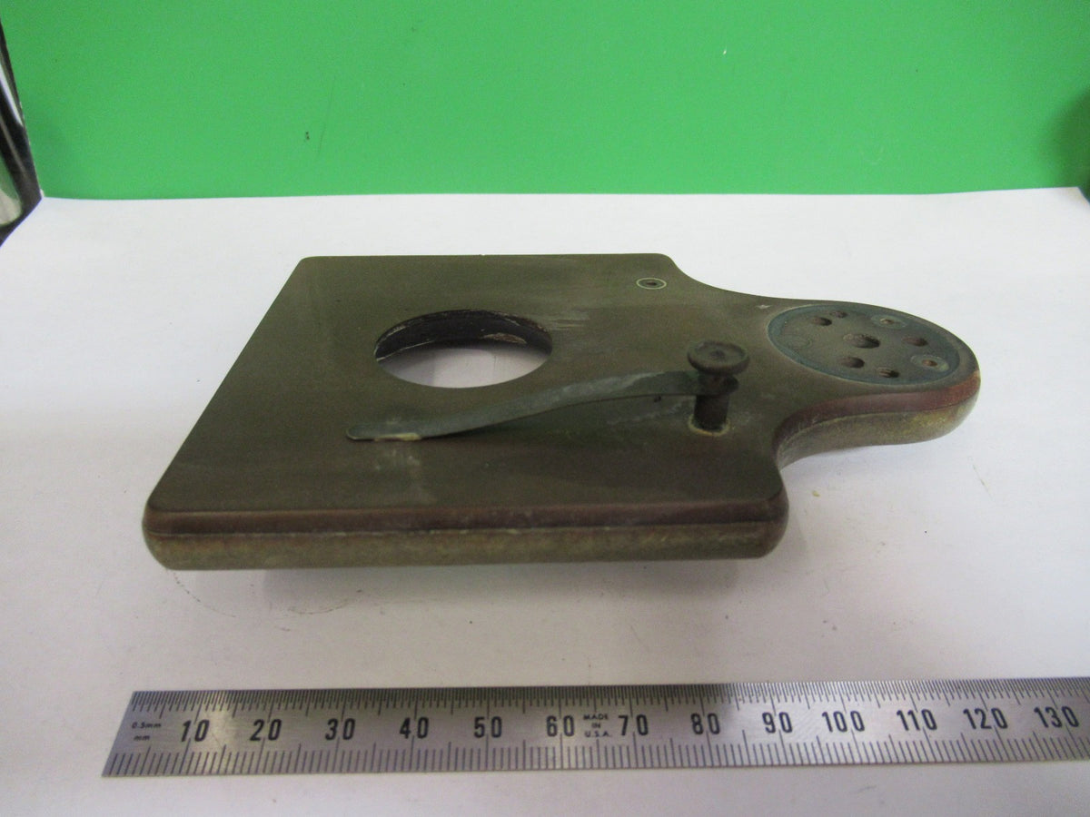 BAUSCH LOMB ANTIQUE STAGE TABLE OLD MICROSCOPE PART AS PICTURED T5-A-75