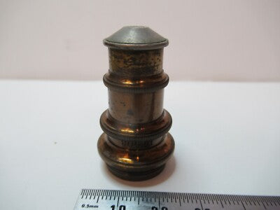 Antique Brass Objective Spencer Lens Co. 4mm Optics Microscope Part