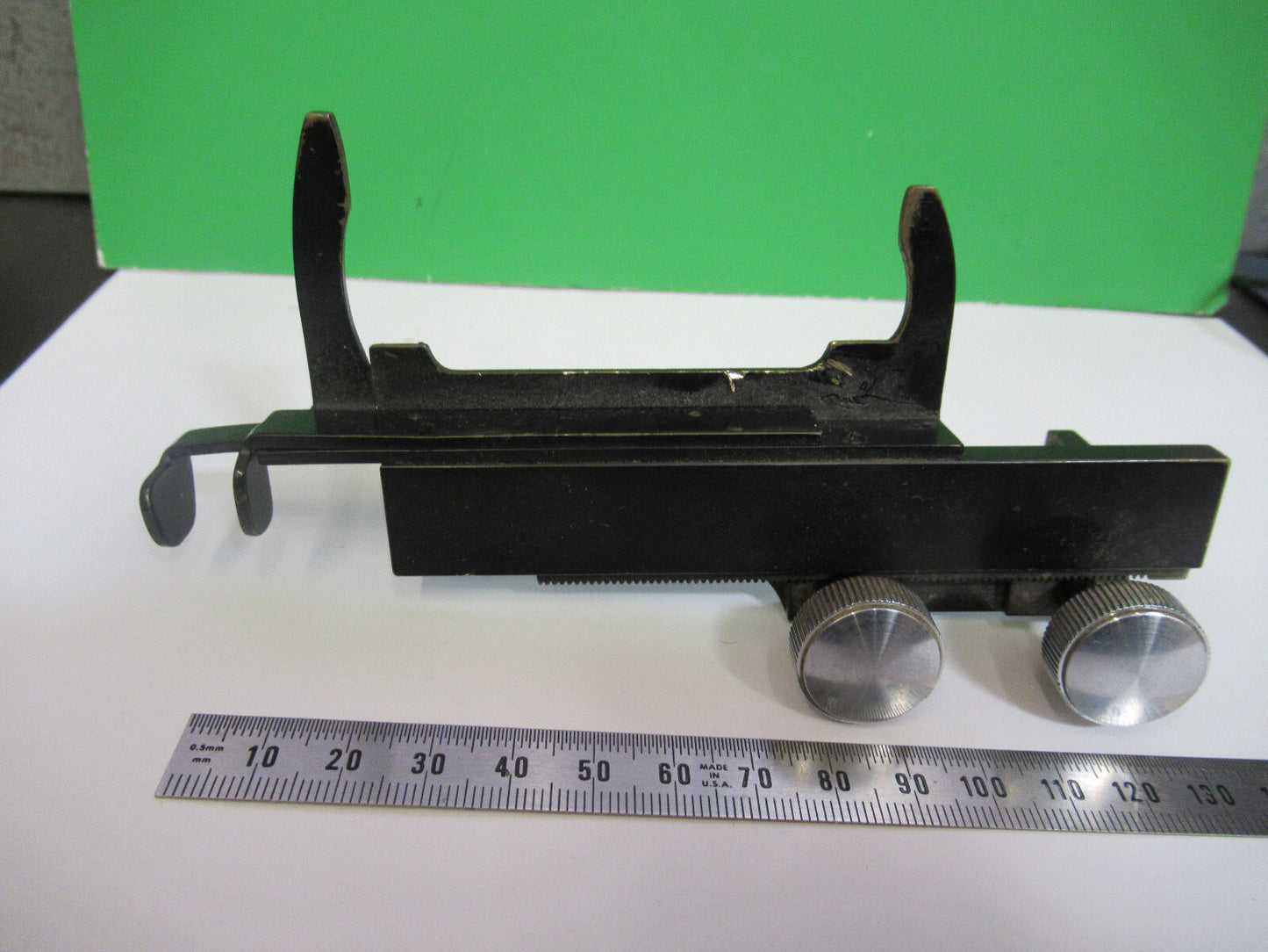 Antique Bausch & Lomb Xy Stage Clip Microscope Part