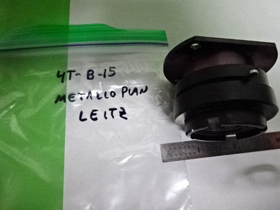 METALLOPLAN LEITZ MICROSCOPE PART LENS + DIAPHRAGM IRIS OPTICS AS IS #4T-B-15